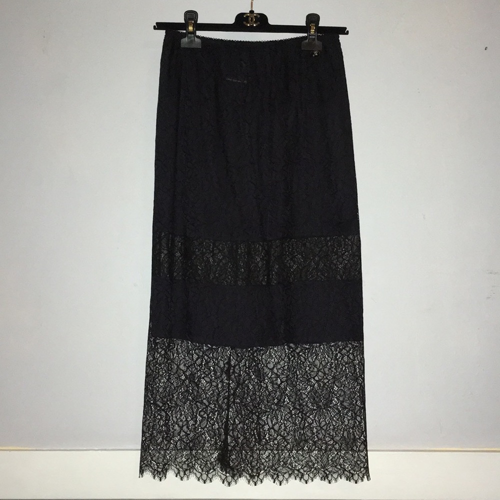 Chanel Double Layer Lace Skirt